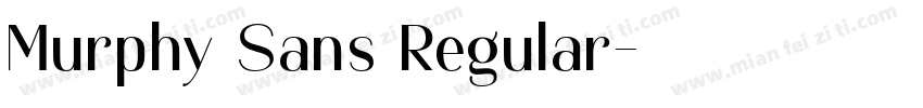 Murphy Sans Regular字体转换